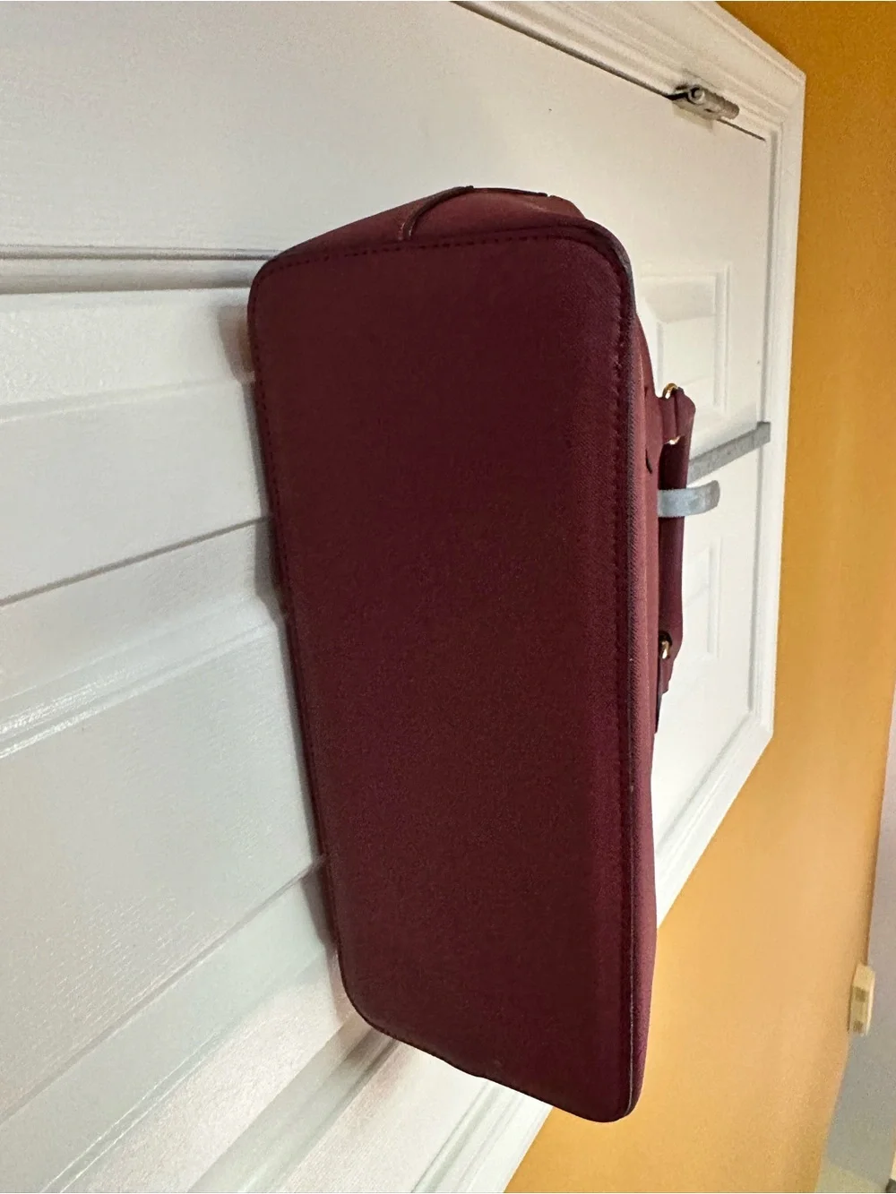 Steve Madden Burgundy Dome Satchel with Scarf Accent